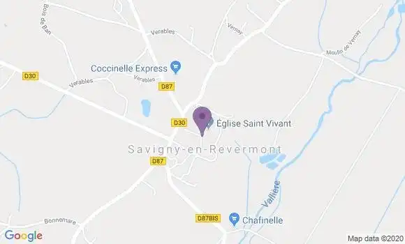 Localisation Savigny En Revermont Bp - 71580