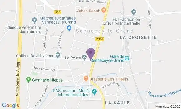 Localisation Sennecey le Grand - 71240