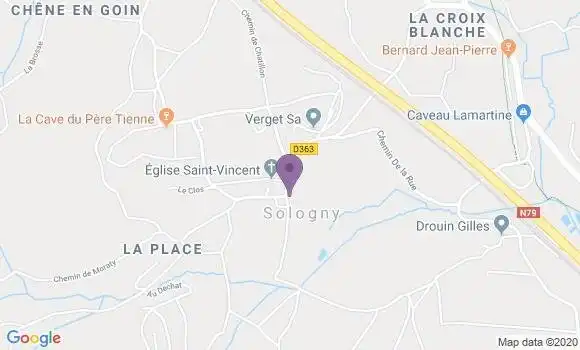 Localisation Sologny Ap - 71960