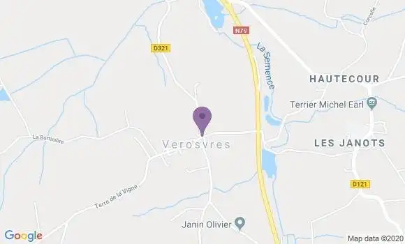 Localisation Verosvres Bp - 71220
