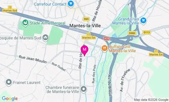 Localisation Mantes la Ville - 78711