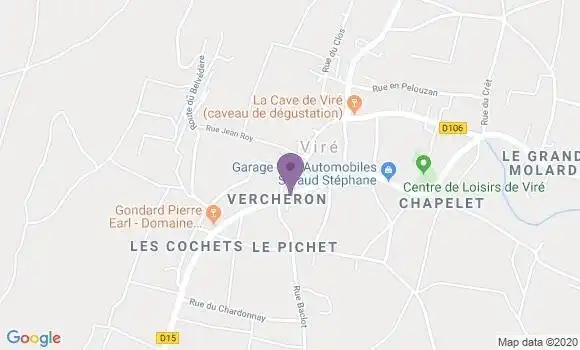 Localisation Vire Bp - 71260