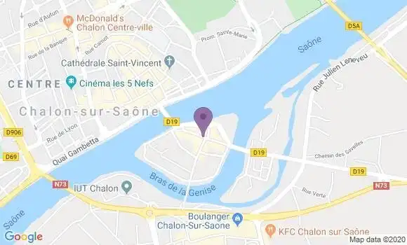 Localisation Chalon Saint Laurent Ap - 71100
