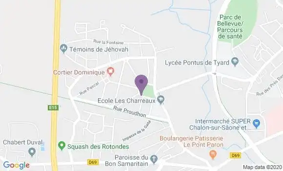 Localisation Chalon les Charreaux Ap - 71100