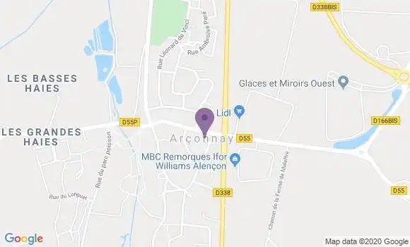 Localisation Arconnay Ap - 72610