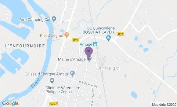 Localisation Arnage - 72230