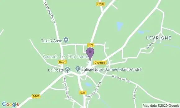 Localisation Asse le Boisne Ap - 72130