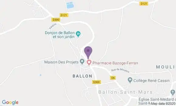 Localisation Ballon - 72290