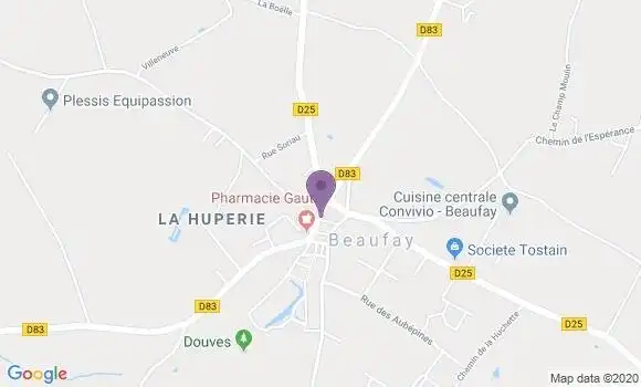 Localisation Beaufay Ap - 72110