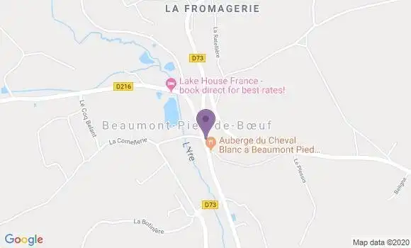 Localisation Beaumont Pied de Boeuf Ap - 72500