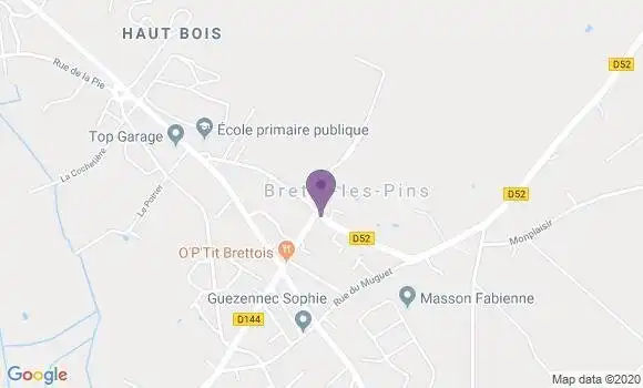 Localisation Brette les Pins Ap - 72250