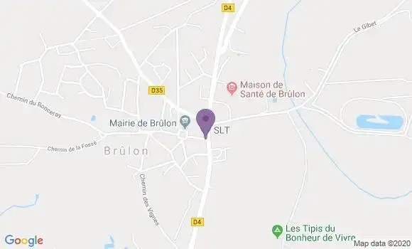 Localisation Brulon Bp - 72350