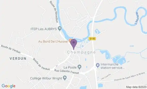 Localisation Champagne - 72470