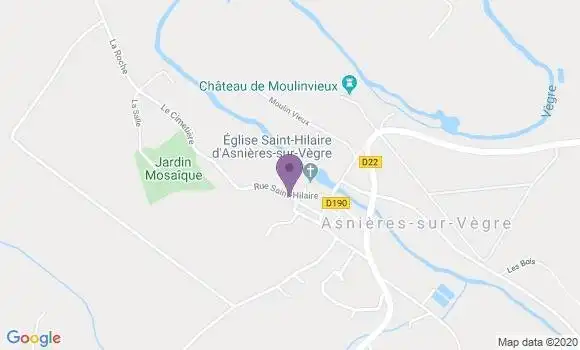 Localisation Chantenay Villedieu Ap - 72430