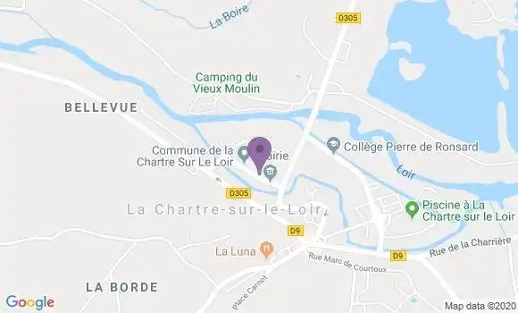 Localisation La Chartre sur le Loir - 72340