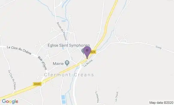 Localisation Clermont Creans Ap - 72200