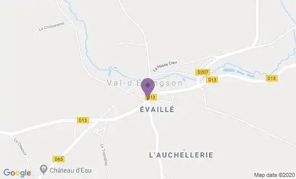 Localisation Evaille Ap - 72120