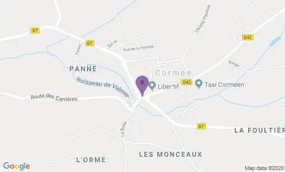 Localisation Cormes Ap - 72400