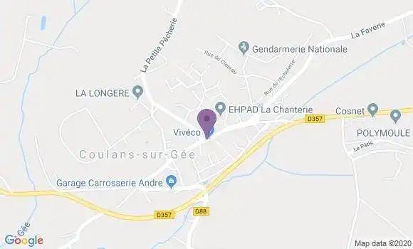 Localisation Coulans sur Gee - 72550