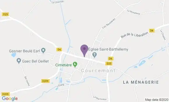 Localisation Courcemont Ap - 72110