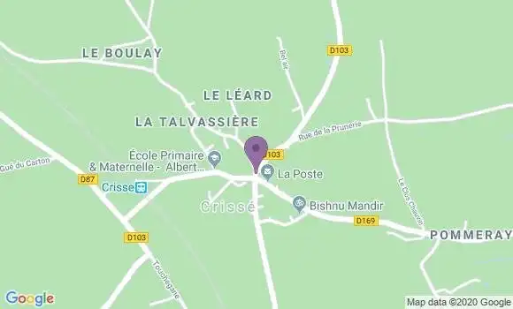 Localisation Crisse Ap - 72140