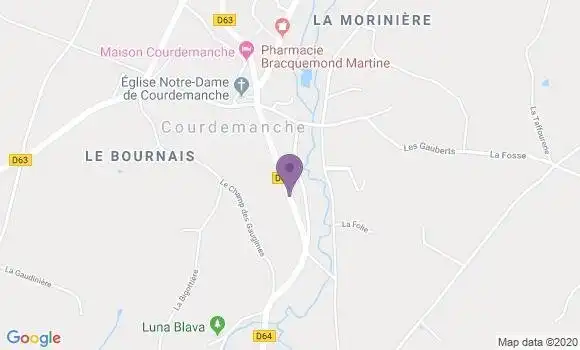 Localisation Courdemanche Ap - 72150