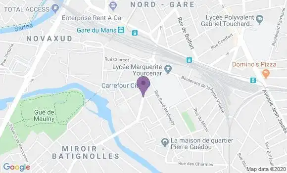 Localisation Le Mans Lefeuvre Bp - 72000