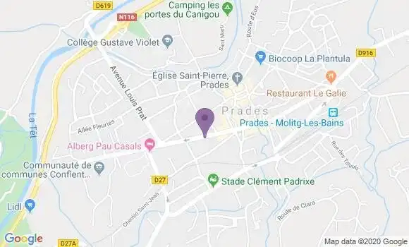 Localisation Prades Ap - 09110