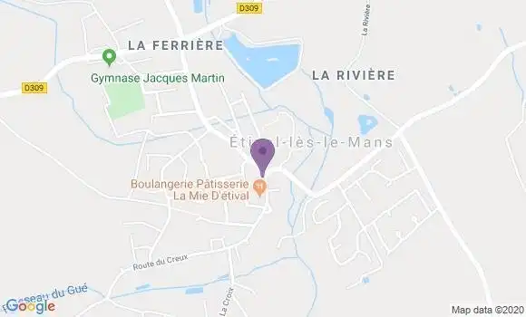 Localisation Etival les le Mans Bpx - 72700