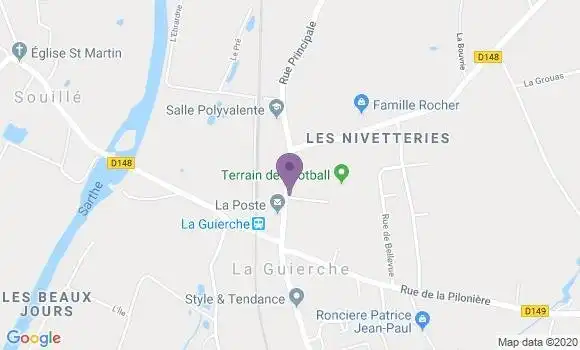 Localisation La Guierche Bp - 72380