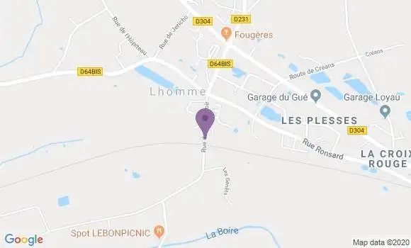 Localisation Lhomme Ap - 72340