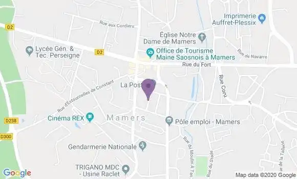 Localisation Mamers - 72600