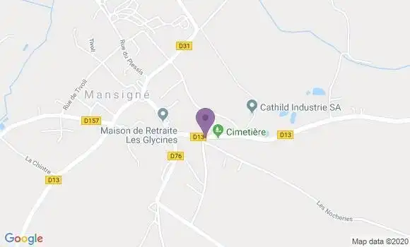 Localisation Mansigne - 72510