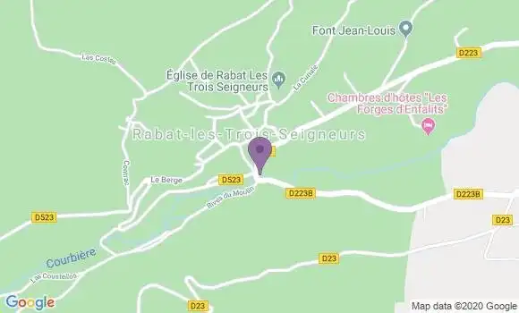 Localisation Rabat les Trois Seigneurs Ap - 09400