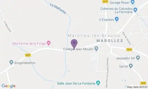 Localisation Marolles les Braults - 72260