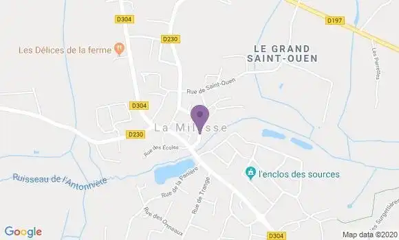 Localisation La Milesse - 72650