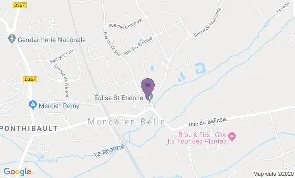 Localisation Monce En Belin Ap - 72230