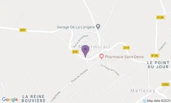 Localisation Montmirail Ap - 72320
