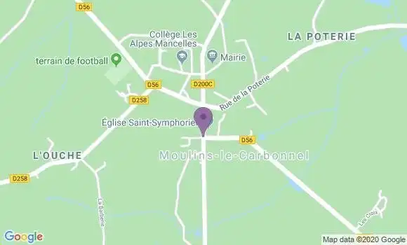 Localisation Moulins le Carbonnel Ap - 72130