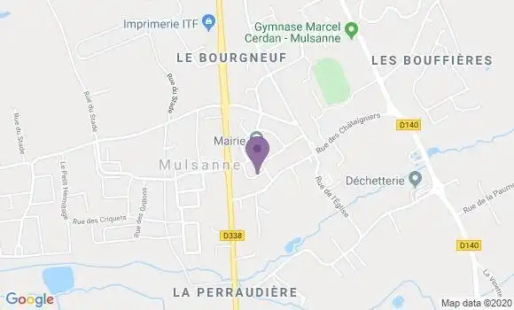 Localisation Mulsanne Bp - 72230
