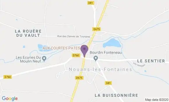 Localisation Nouans Ap - 72260