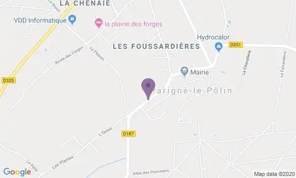 Localisation Parigne le Polin Ap - 72330