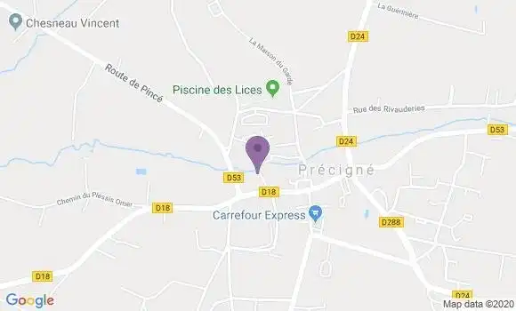 Localisation Precigne Bpx - 72300