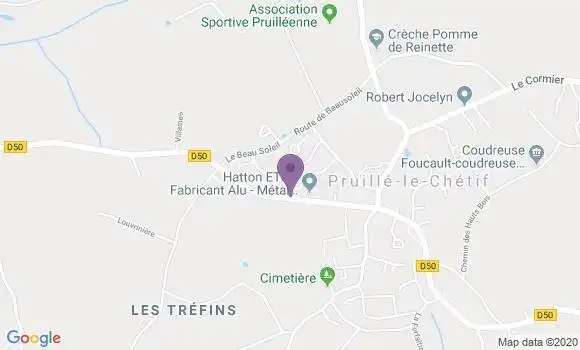 Localisation Pruille le Chetif Ap - 72700