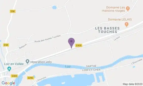 Localisation Ruille sur Loir - 72340