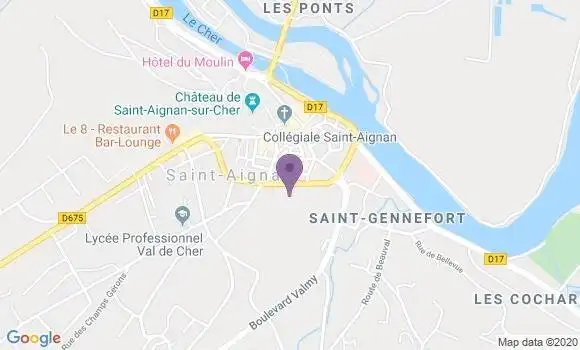 Localisation Saint Aignan Ap - 72110