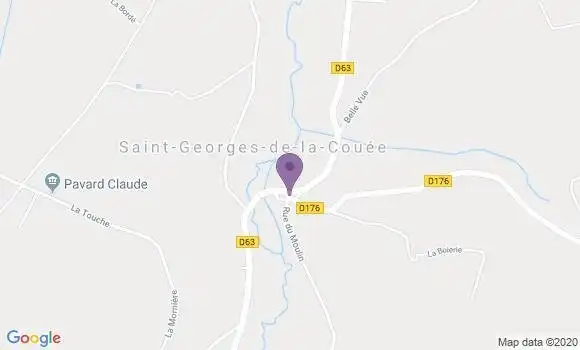 Localisation Saint Georges de la Couee Ap - 72150