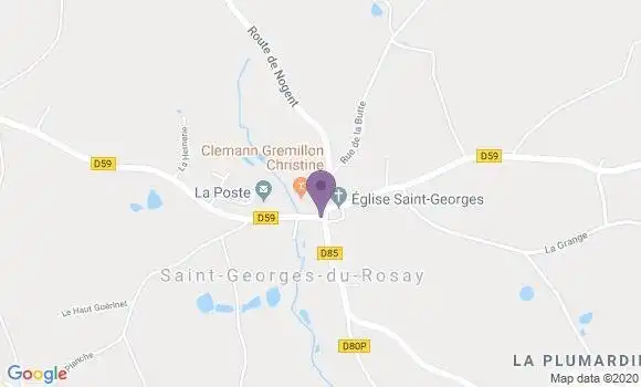 Localisation Saint Georges du Rosay Ap - 72110