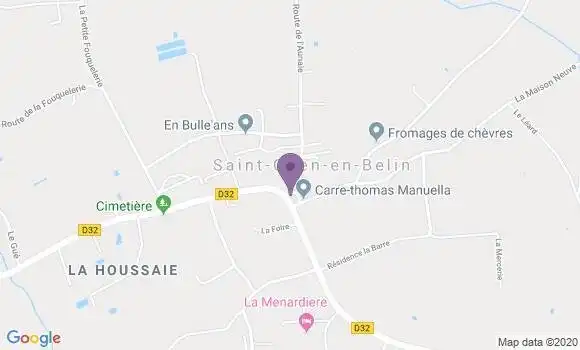 Localisation Saint Ouen En Belin Ap - 72220