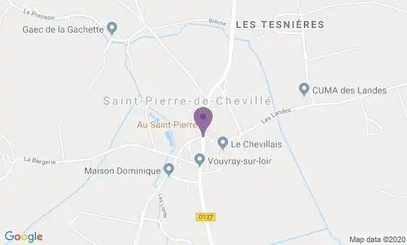 Localisation Saint Pierre de Cheville Ap - 72500